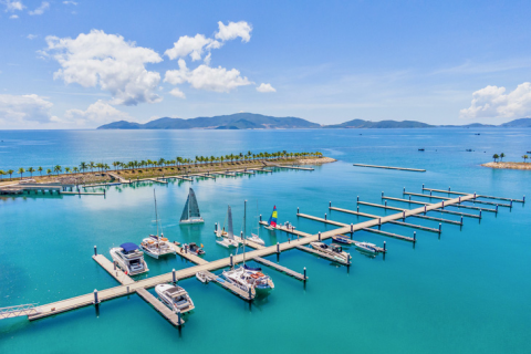 Nha Trang has the first international yacht dock in Vietnam.